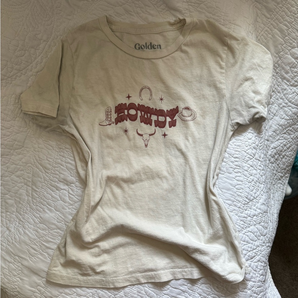 PacSun Cream Western Graphic Tee